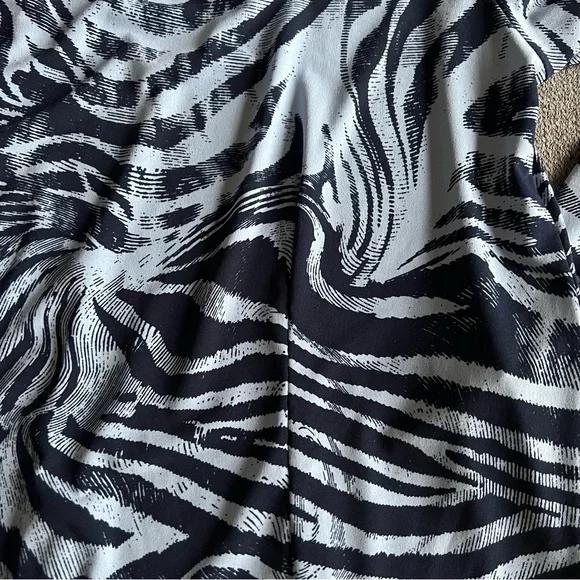 Clara Sun Woo Blue Zebra Casual Top - Picture 3 of 10